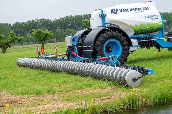 zero-emission liquid fertiliser application systems